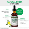Natural Boost for Men liquid drops male health stamina energy graphic