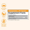 Ashwagandha supplement facts, 2 capsule serving with 800 mg organic ashwagandha root