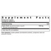 Reishi supplement facts panel, 2 capsule serving with 1000 mg organic reishi