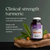 Turmeric Force bottle with turmeric root, clinical-strength turmeric graphic