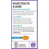 Heart health and more panel, 5-in-1 benefits ocean-friendly Tiny Caps B Corp graphic