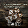 Shiitake mushrooms, the best ingredients from where they grow best, third party validated logos