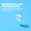 Clear patch, hydrocolloid technology creates a protective barrier graphic