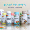 Row of Solaray supplement bottles, more trusted Solaray products