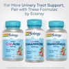 Solaray Super CranActin, D-Mannose and Crandophilus bottles side by side