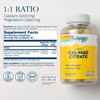 Cal-Mag Citrate 1:1 facts with directions vegan lab verified graphic