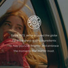 Woman by a car window, Solaray since 1973 Brighter Way graphic on sourcing quality ingredients