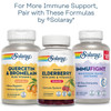 Solaray Quercetin & Bromelain, Elderberry and ImmuFight bottles, pair with these formulas graphic