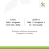Bronchial Clear Syrup dosage for adults and children teaspoons daily graphic