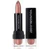 Youngblood Lipstick in a dusty peach nude shade beside its black cap