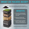 What is fulvic acid soil layers diagram nutrient transport trace minerals graphic