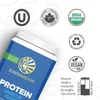 Warrior Blend tub with USDA Organic, vegan and recyclable icons