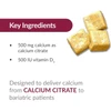 Wrapped chews with key ingredients: calcium citrate and vitamin D3