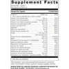 Ultra Solo without Iron 30 capsule supplement facts panel