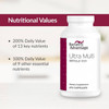 Ultra Multi bottle with nutritional values highlights