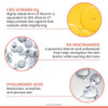 Key ingredients graphic: 1.8% vitamin Cg, 6% niacinamide and hyaluronic acid