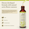Doctor developed Bach flower essence vegan gluten free no dyes or artificial flavors graphic