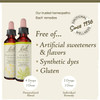 Trusted Bach remedies dosing 4 drops blend or 2 drops on tongue graphic