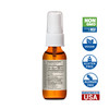 Silver Hydrosol supplement facts with Non-GMO vegan gluten allergen-free USA icons