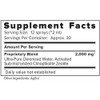 ACZ Nano Zeolite supplement facts panel, 30 servings