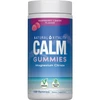 Natural Vitality CALM Gummies Magnesium Citrate Raspberry-Lemon 120 gummy bottle