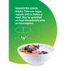 All-Zyme suggested use capsule size beside yogurt granola berries graphic