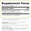 Alpha-Glycosyl Isoquercitrin supplement facts, 33 mg per capsule from Sophora japonica