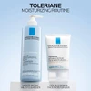 Toleriane moisturizing routine with milky cleanser and Double Repair Face Moisturizer