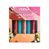 Coola Mineral Liplux Trio Lip Balm SPF 30 set box with three tinted balms