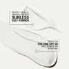 Lotion smear, protect and build a gradual tan graphic