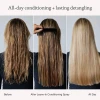 Hair before and after Leave-In Conditioning Spray, all-day conditioning and lasting detangling