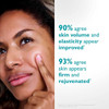 Model face 90 percent volume elasticity 93 percent firm rejuvenated graphic