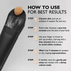 Brush with product, how to use for best results steps