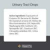 Urinary Tract Drops active ingredients list
