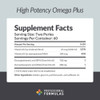 High Potency Omega Plus supplement facts EPA DHA vitamin D K2 panel