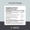 Graceful Change supplement facts boswellia peony sage black cohosh panel