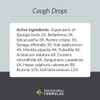 Cough Drops active homeopathic ingredients Spongia Belladonna card