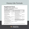 Hoxsey-Like Formula supplement facts panel, about 30 drops per serving
