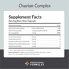 Ovarian Complex supplement facts ovarian uterus chaste tree panel