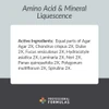 Amino Acid Mineral Liquescence active seaweed mineral ingredients card