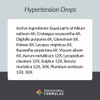 Hypertension Drops active ingredients list