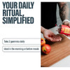 Apple Cider Vinegar Gummies poured into hands, daily ritual graphic