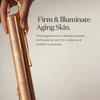LXP Serum bottle with amber drop, firm and illuminate aging skin graphic