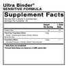 PreTox System Ultra Binder Sensitive Formula Supplement Facts panel