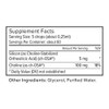Collagen Generator supplement facts, 5 drop serving with silicon and choline from ch-OSA