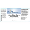 Core Hawthorn label unrolled with supplement facts and directions