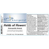 Fields of Flowers label unrolled with drug facts