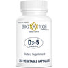 Bio-Tech Pharmacal D3-5 5000 IU 250 vegetable capsules white bottle