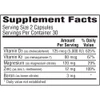 D3Plus 60 capsules Supplement Facts D3 K2 magnesium zinc boron panel