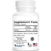 B2-400 bottle side with supplement facts, 400 mg riboflavin per capsule